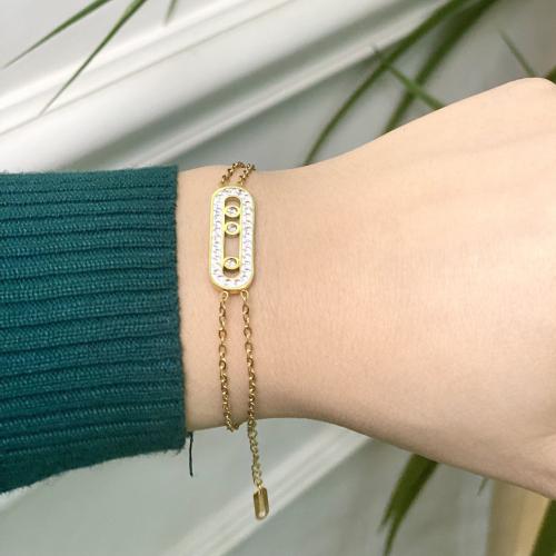 إسوارة ذهبية بفصوص زركون – أناقة ناعمة