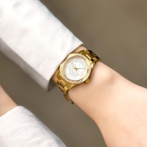 طقم ساعة وإسوارة نسائية فاخرة – انديرا