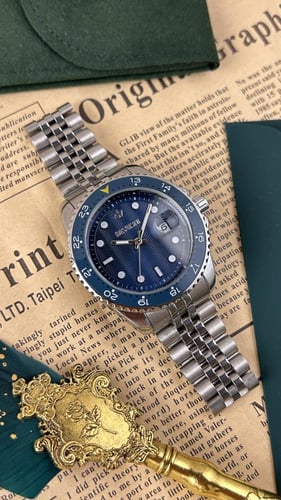 ساعة ديفوشي رجالية فضية بميناء كحلي كاجوال بستايل...