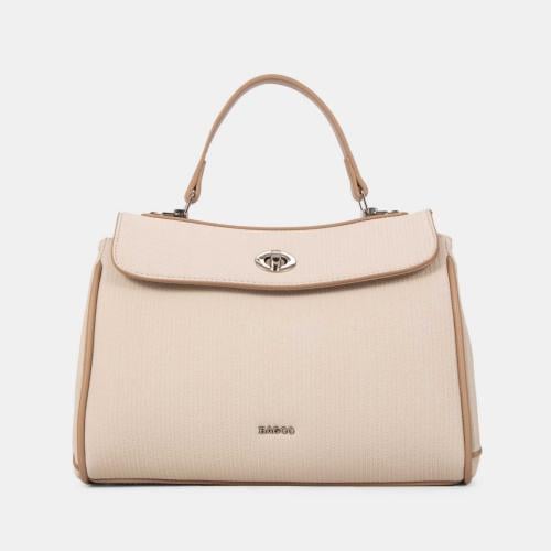 شنطة يد نسائية جلد كريمي أوف وايت من BAGCO – تصميم...