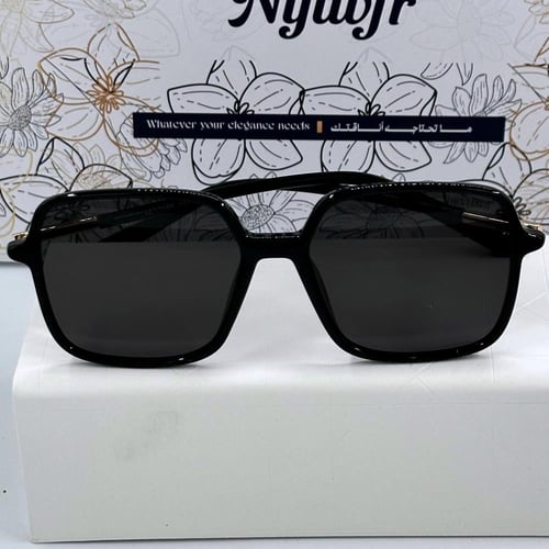 نظارات شمسية نسائية تصميم انيق - لون اسود