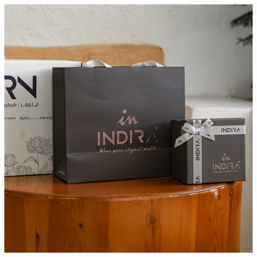 ساعة نسائية انديرا استيل بلون فضي و ذهبي