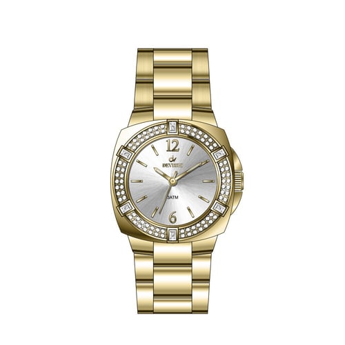 ساعة نسائية ديفوشي استيل بلون ذهبي