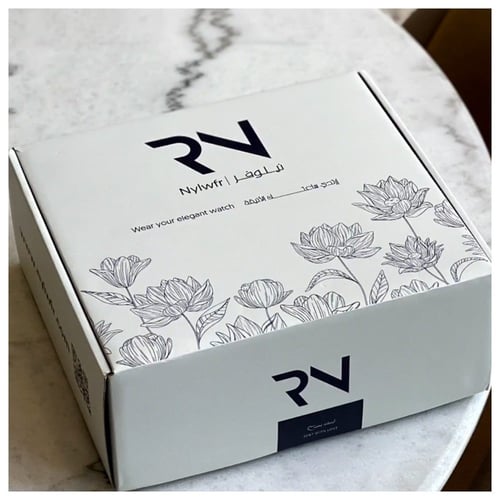 ساعة نسائية ديفوشي جلد بلون اسود