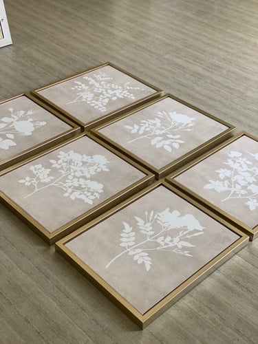 مجموعه من 6لوحات مقاس اللوحه الوحده 40:50السعر شام...