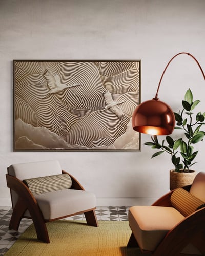 مقاس اللوحه طول104عرض144السعر شامل الاطار طباعه مد...