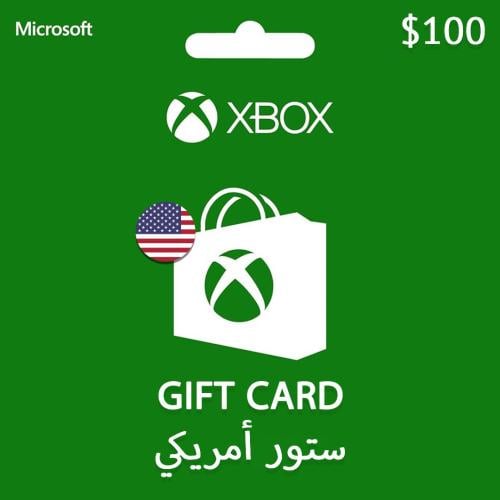 بطاقة ستور امريكي للإكس بوكس USD 100