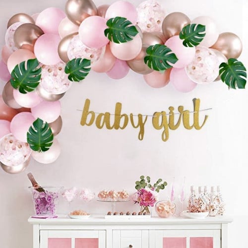 طقم بالونات بيبي قيلر | Pink Baby Girl Set