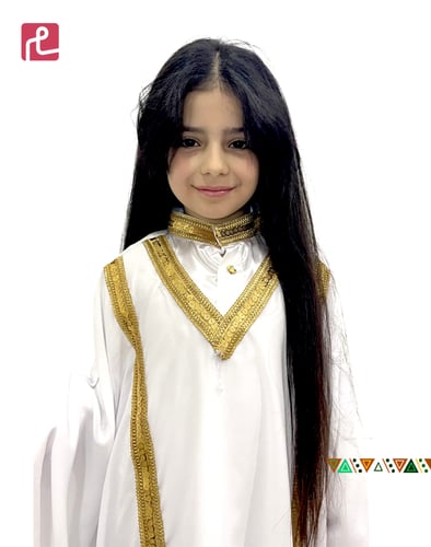 ثوب تراثي بناتي مستوحاة حجازي