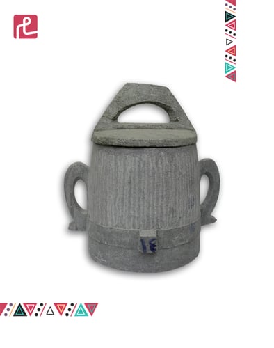 برمة يمني حجر صعدي حجم وسط(3لتر)