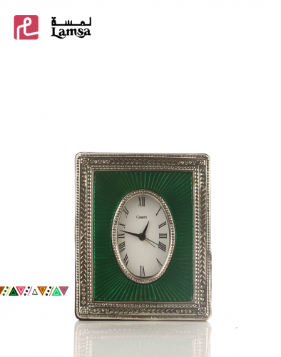 ساعة طاولة وكتيبة قديمة الاطار