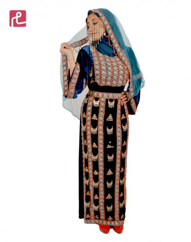 زي تراثي بصدرية مرجان