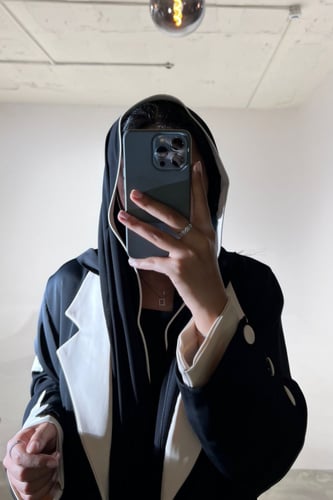 عباية كريب كوري مع كريب سراميك اندونيسي