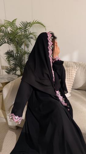 عباية كريب كوري سواد فاحم