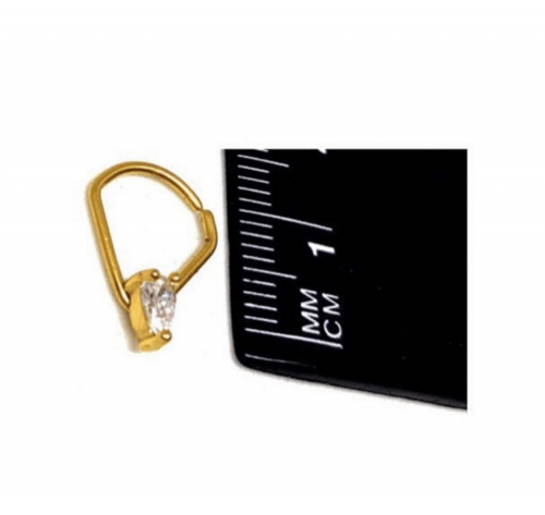 18g Teardrop Crystal