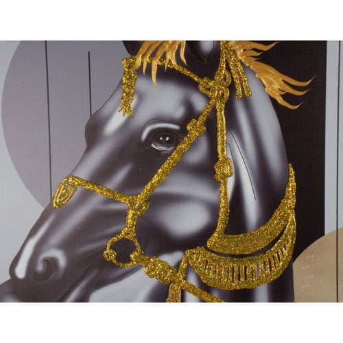 لوحة مودرن بإطارخشبي أسود