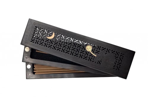 ‏مبخرة ذكيه شكل فاخر مقاس صغير مع حامل اعواد عود م...