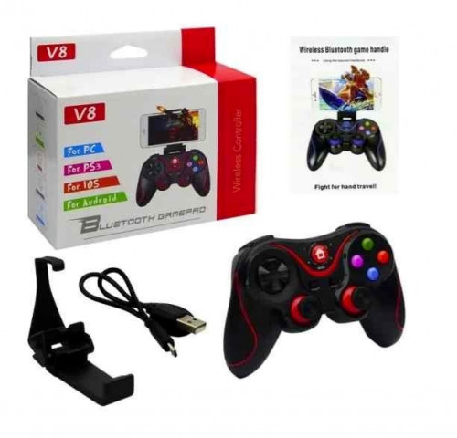 يد تحكم لاسلكية تعمل عبر بلوتوث الجوال موديل V8