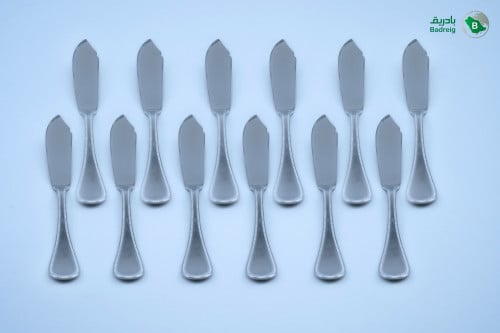 سكينة سمك استانلس ستيل مصري منقطة 12 حبة