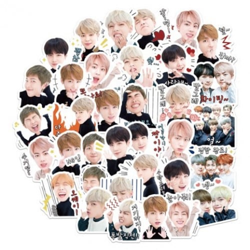 ستيكرات شخصيات فرقة BTS المشهورة 45 قطعة