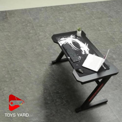 طاولة قيمنق ليد برو لون أسود ماوس أبيض