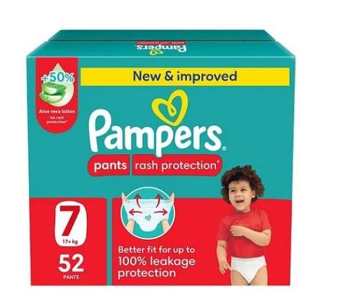 بامبرز كلوت الصندوق الجامبو مقاس 7 (17+ كيلو) 52 ك...