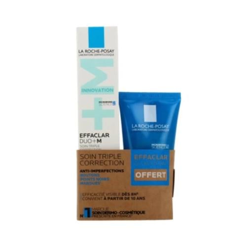 لاروش بوزيه ايفاكلار ديو بلس ام 40 مل + جل منظف 50...