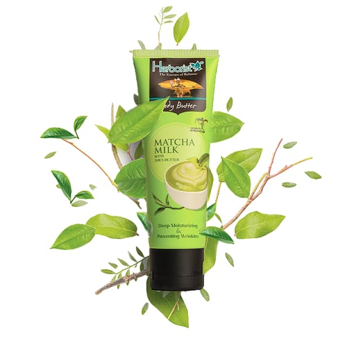 زبدة الجسم حليب الماتشا