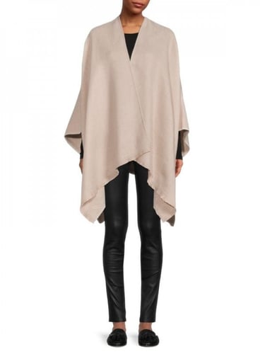 وشاح نسائي من كالفن كلاين وجهين لون بيج