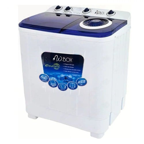 غسالة دبليو بوكس 10 ك حوضين ازرق موديل KWM1011