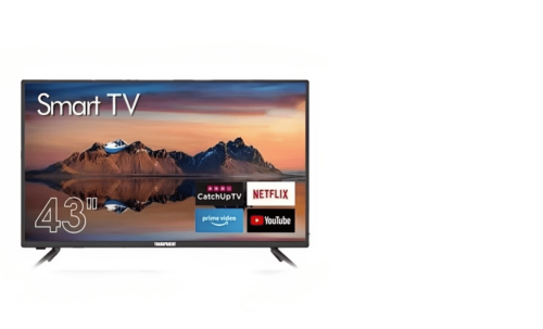 شاشة سرين43 سمارت ريموتين حامل جداري م/SRET-43S2