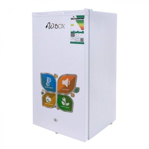 ثلاجة دبليو بوكس 3 قدم , 90 لتر , لون ابيض , ثلج