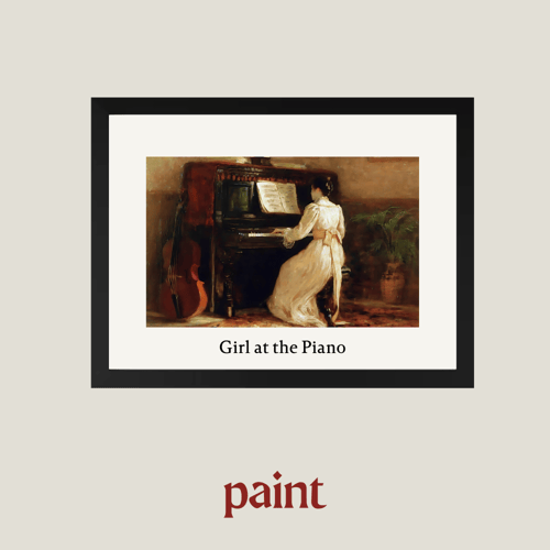 لوحة كلاسيكية مع ايطار منحني