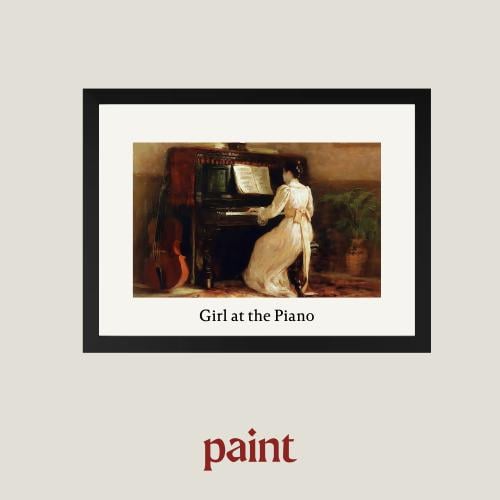 لوحة كلاسيكية مع ايطار منحني