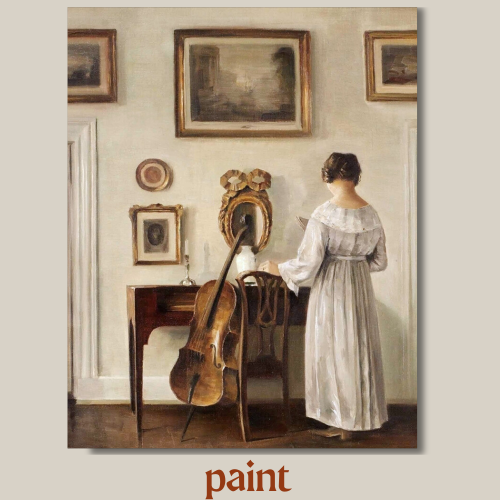 لوحة كلاسيكية بطابع زيتي Paintsgallery