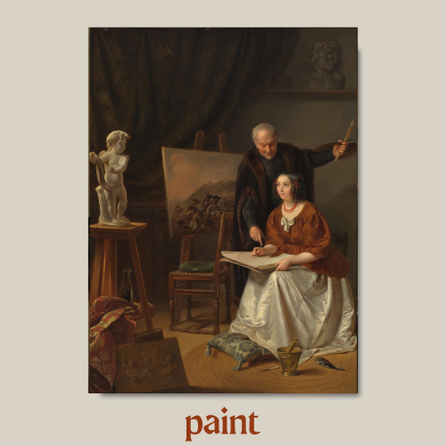 لوحة كلاسيكية بطابع زيتي Paintsgallery