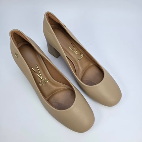 جزمة نسائي كعب برازيلي - BEIGE - 1446-100