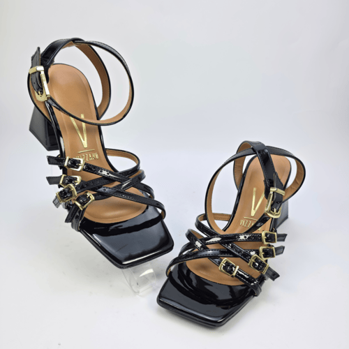 صندل نسائي برازيلي VIZZANO- 6464-140 - SHINY BLACK