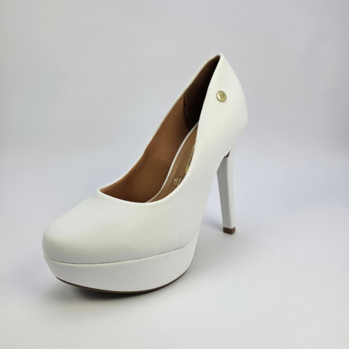 جزمة نسائي كعب برازيلي - White-1830-501 - VIZZANO