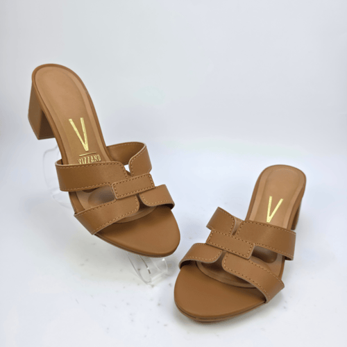 صندل نسائي برازيلي كعب 6291-1180 - CAMEL