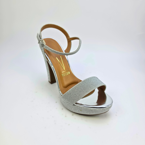 صندل نسائي برازيلي كعب VIZZANO 6292-200 - SILVER
