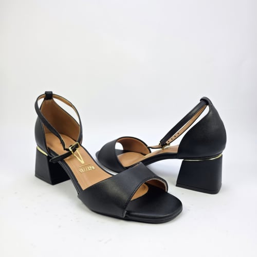 صندل نسائي كعب برازيلي VIZZANO- 6428-143 - BLACK