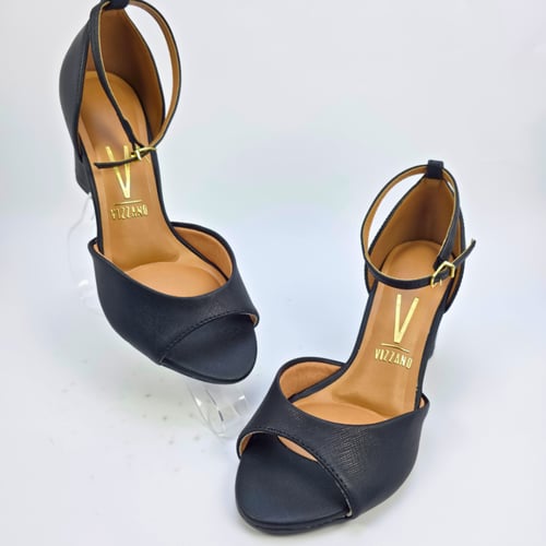 صندل نسائي كعب برازيلي VIZZANOSAIFONA BLACK - 6262...