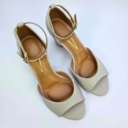 صندل نسائي كعب برازيلي VIZZANO- GREY - 6262-406