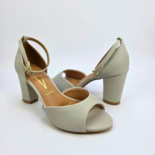 صندل نسائي كعب برازيلي VIZZANO- GREY - 6262-406