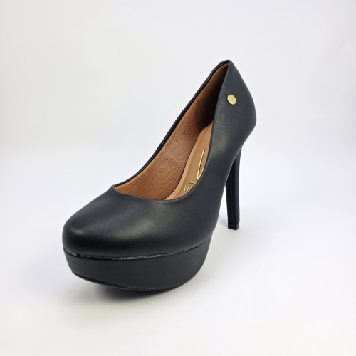 صندل نسائي كعب برازيلي - BLack-1830-501 - VIZZANO