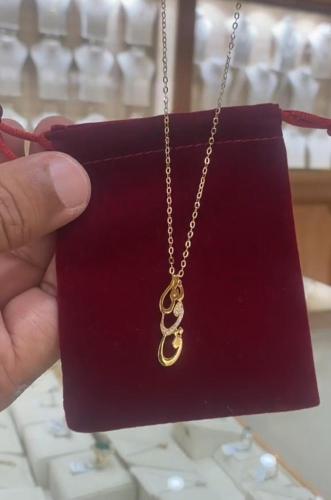 عقد سلسال ناعم بالاسم حروف