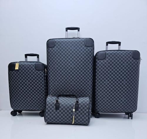 طقم شنط سفر جلد عدد 3 شنط عربية + 1 شنطة يد