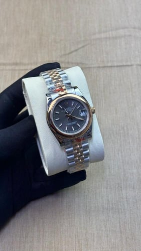 رولكس ديت جست ذهبي بمينا محفور فصوص مقاس 31