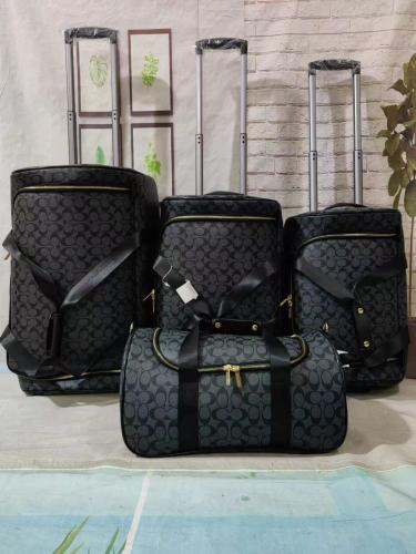 طقم شنط سفر جلد عدد 3 شنط عربية + 1 شنطة يد